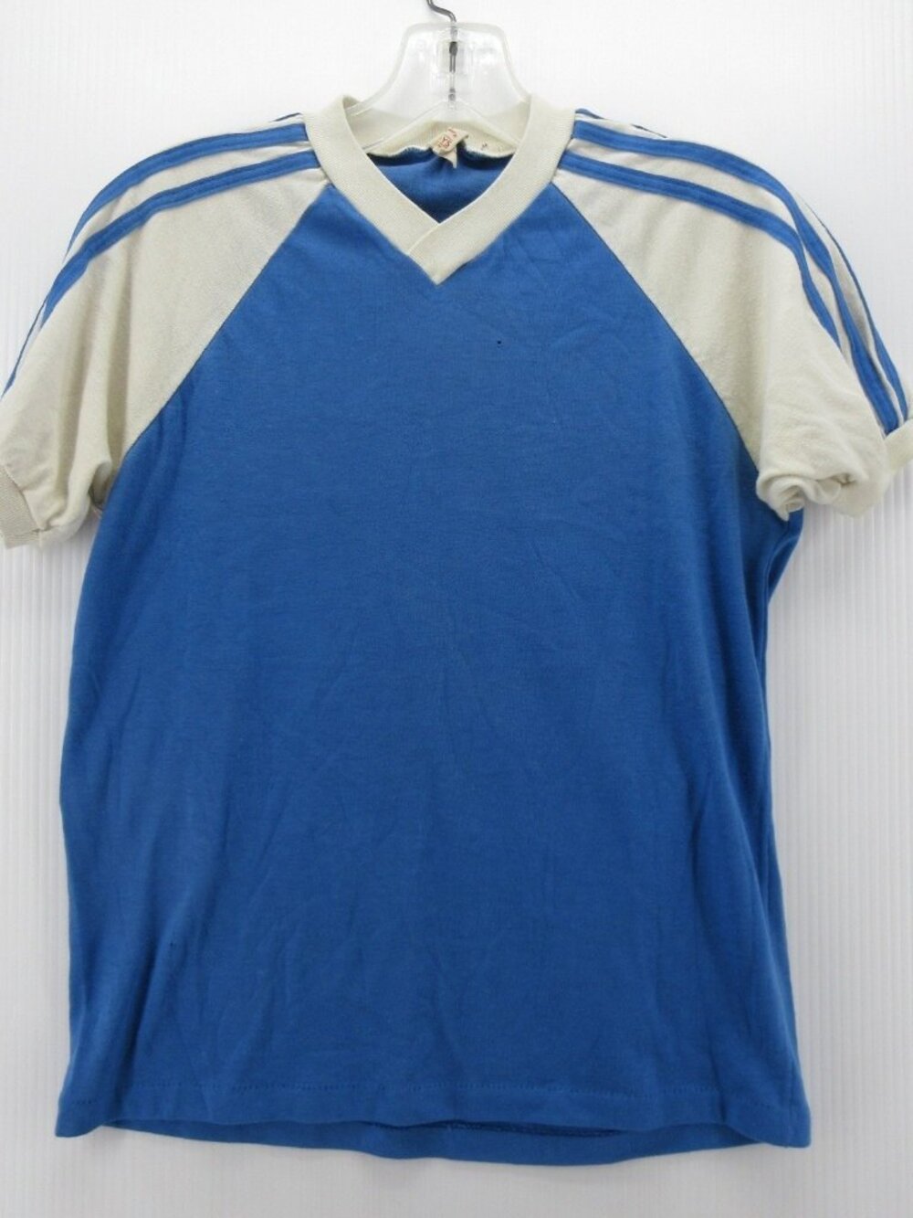 VINTAGE Sears Roebuck Shirt Boys 20 Perma Prest 70s Sportswear Raglan *